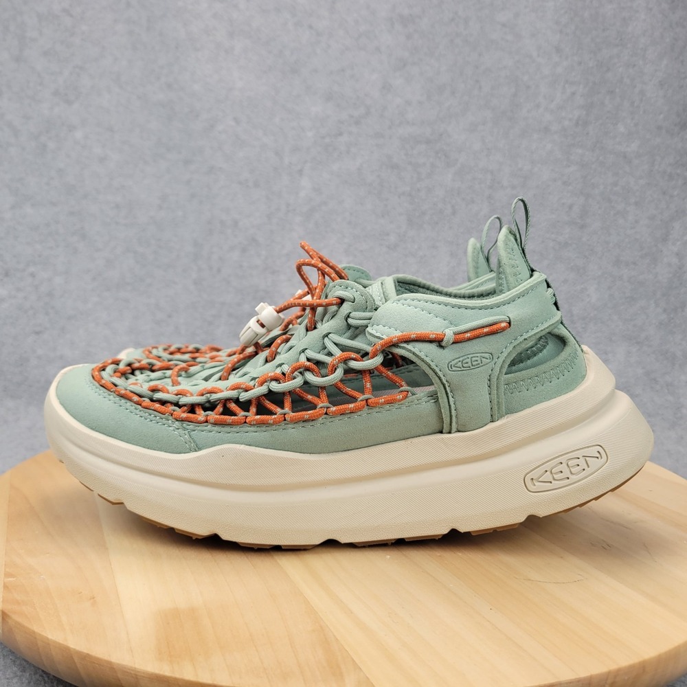 Keen UNEEK WK Sneaker Womens 7.5 Sandals Granite Green Birch Bungee‎ Cushion